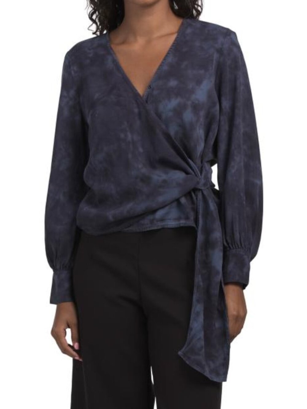VELVET HEART Hooper Tie Dye Side Tie Blouse